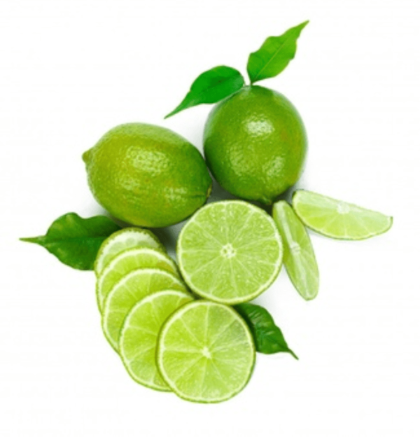 Limones Verdes en Rodajas