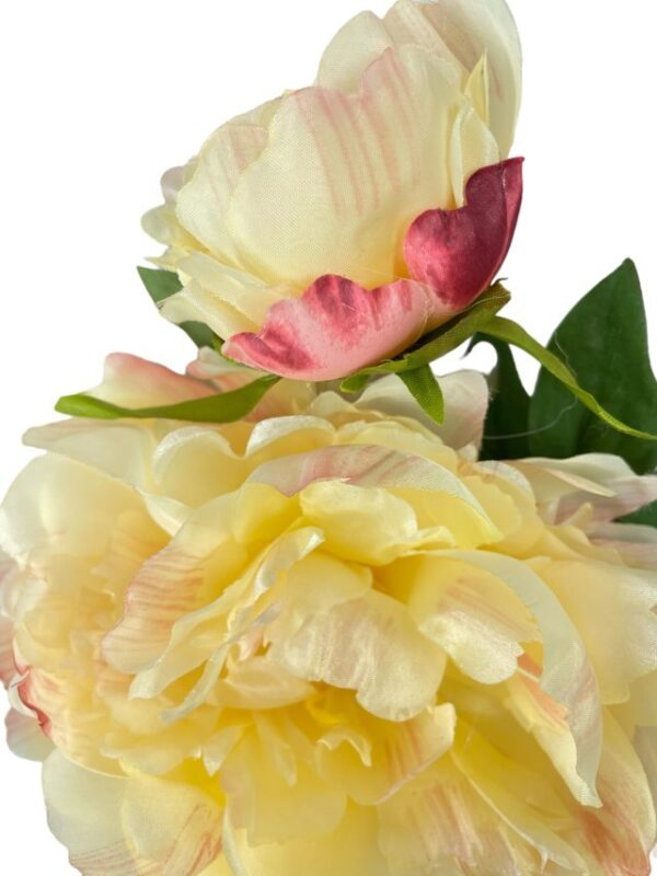 Peonía Rosa Clara Con Botón 54cm
