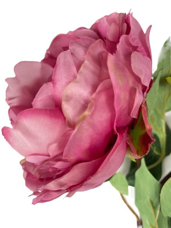 Peonía Rosa Oscuro Con Botón 54cm