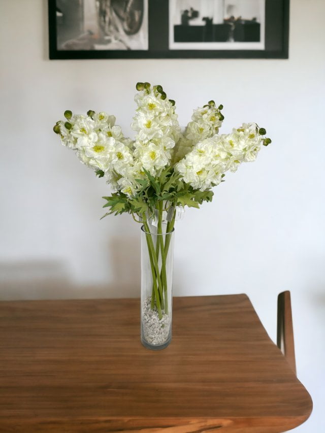 Delphinium Blanco 94cm