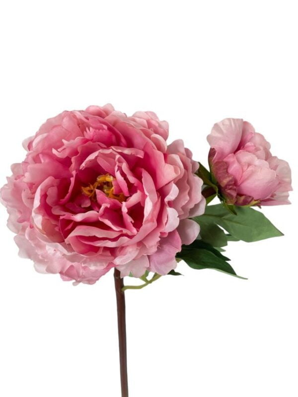 Peonia Con Botón Rosa 54cm