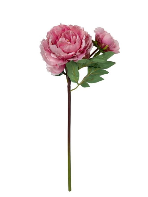 Peonia Con Botón Rosa 54cm