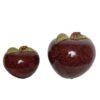 Manzanas Decorativas de Cerámica Roja