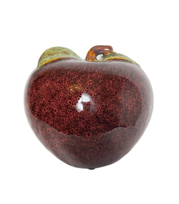 Manzanas Decorativas de Cerámica Roja