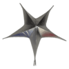 estrella de genero plateada 80cm-65cm