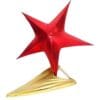 estrellas de genero roja y dorada