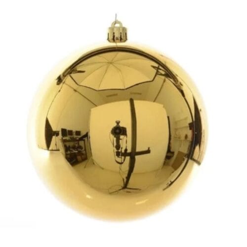 esfera navideña dorada esfera navideña