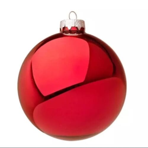 esfera navideña roja esfera navideña